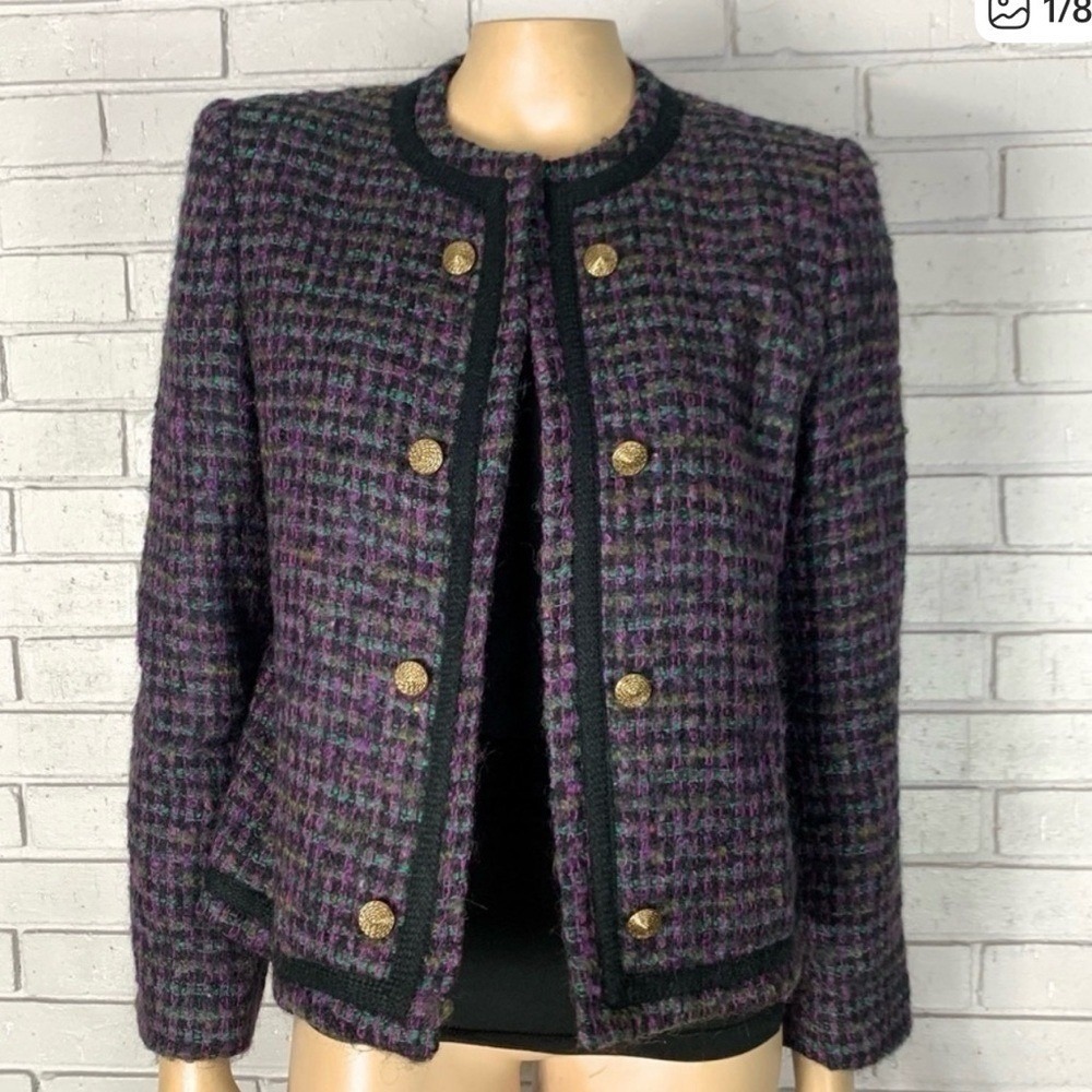 Lombardi Academia Purple Tweed Jacket‎